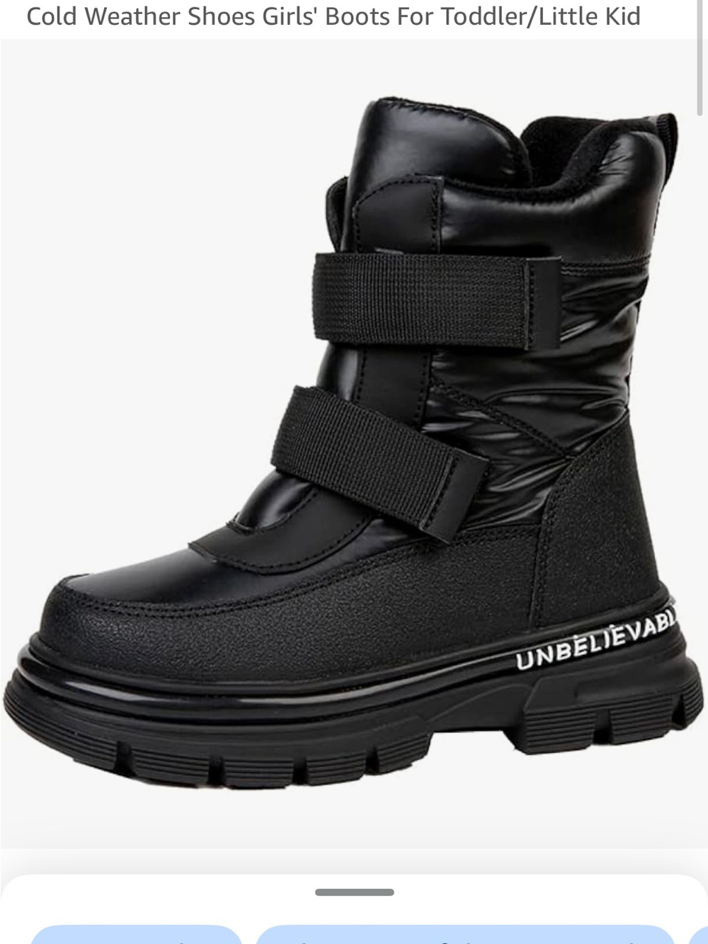 Snow boots size 1